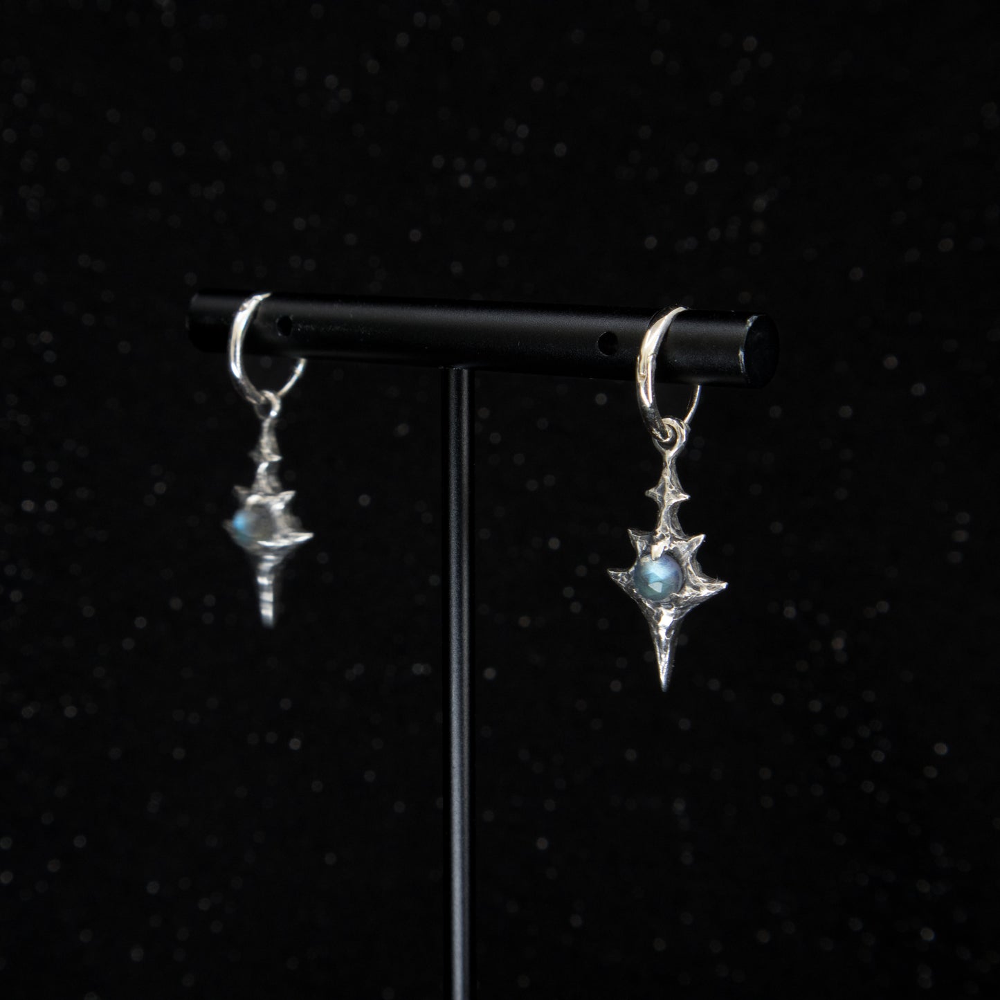 Eldritch Hoop Earrings - Labradorite - Ready to ship