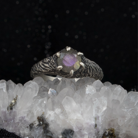 Forest Nymph Ring - Purple Labradorite