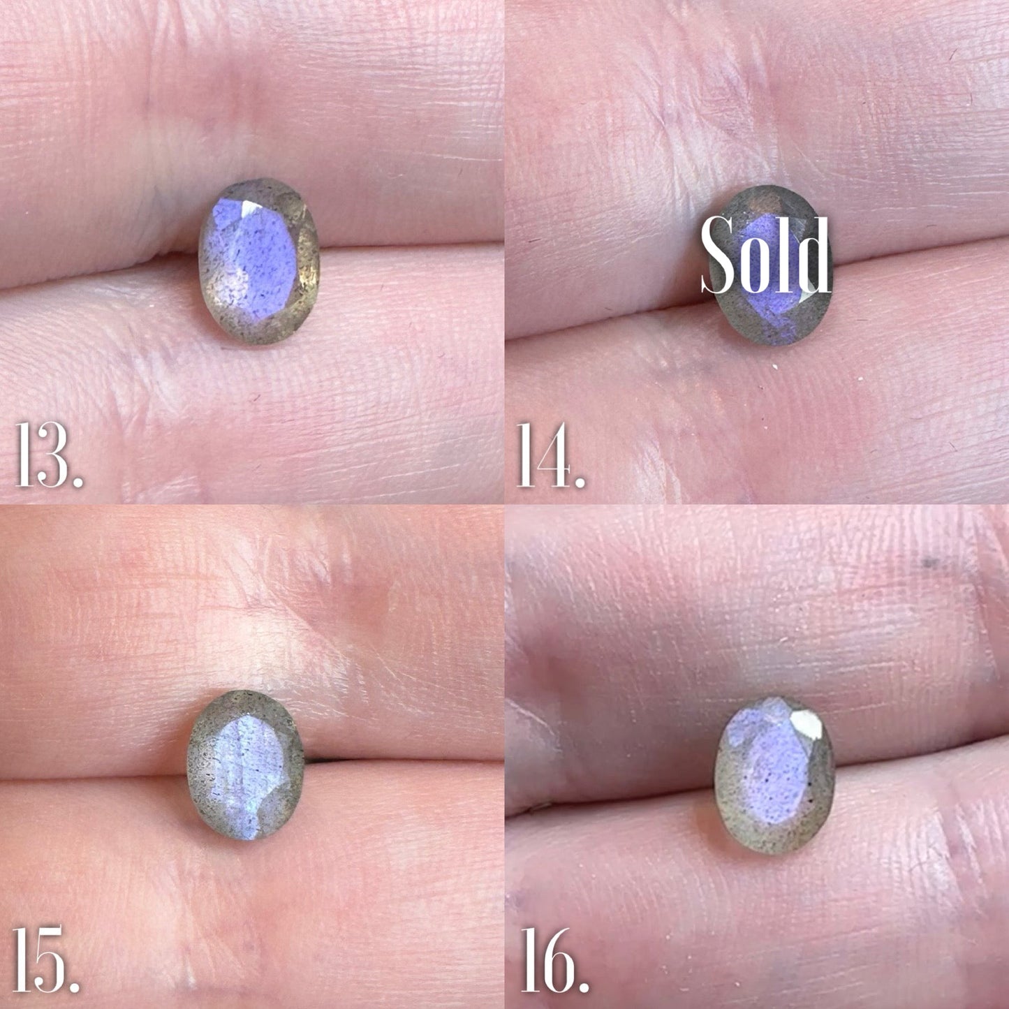 Sea Nymph Ring - Purple Labradorite Limited edition