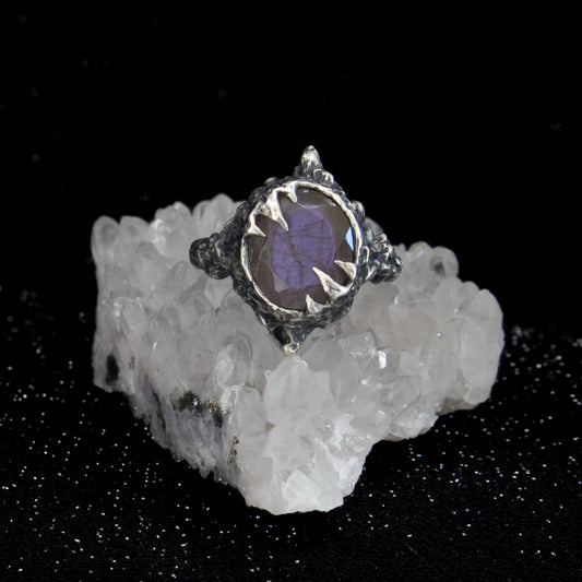 Orlok Ring - Purple Labradorite