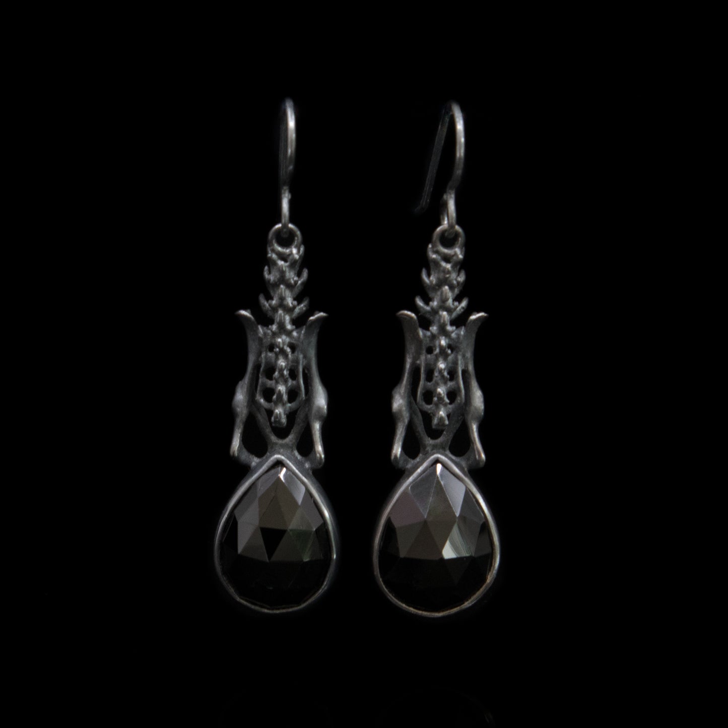 Black Death Earrings