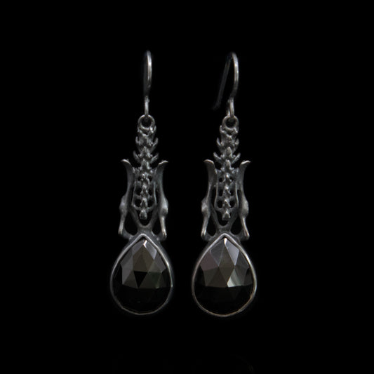 Black Death Earrings