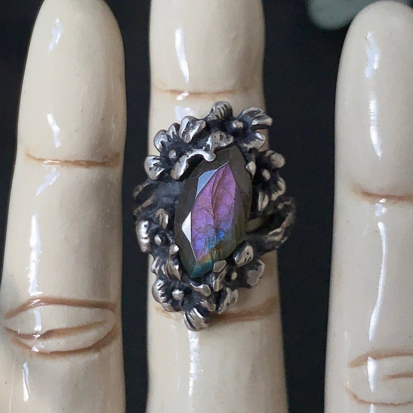 Nightshade Ring (Labradorite & Purple Labradorite version)