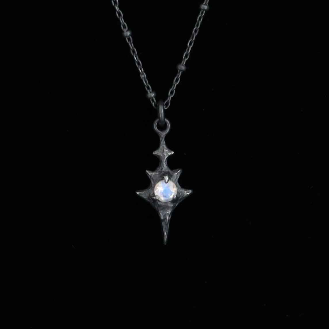 Eldritch Pendant - Moonstone - 16 inches- Ready to Ship