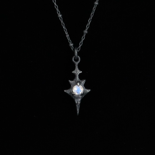 Eldritch Pendant - Moonstone - 16 inches- Ready to Ship