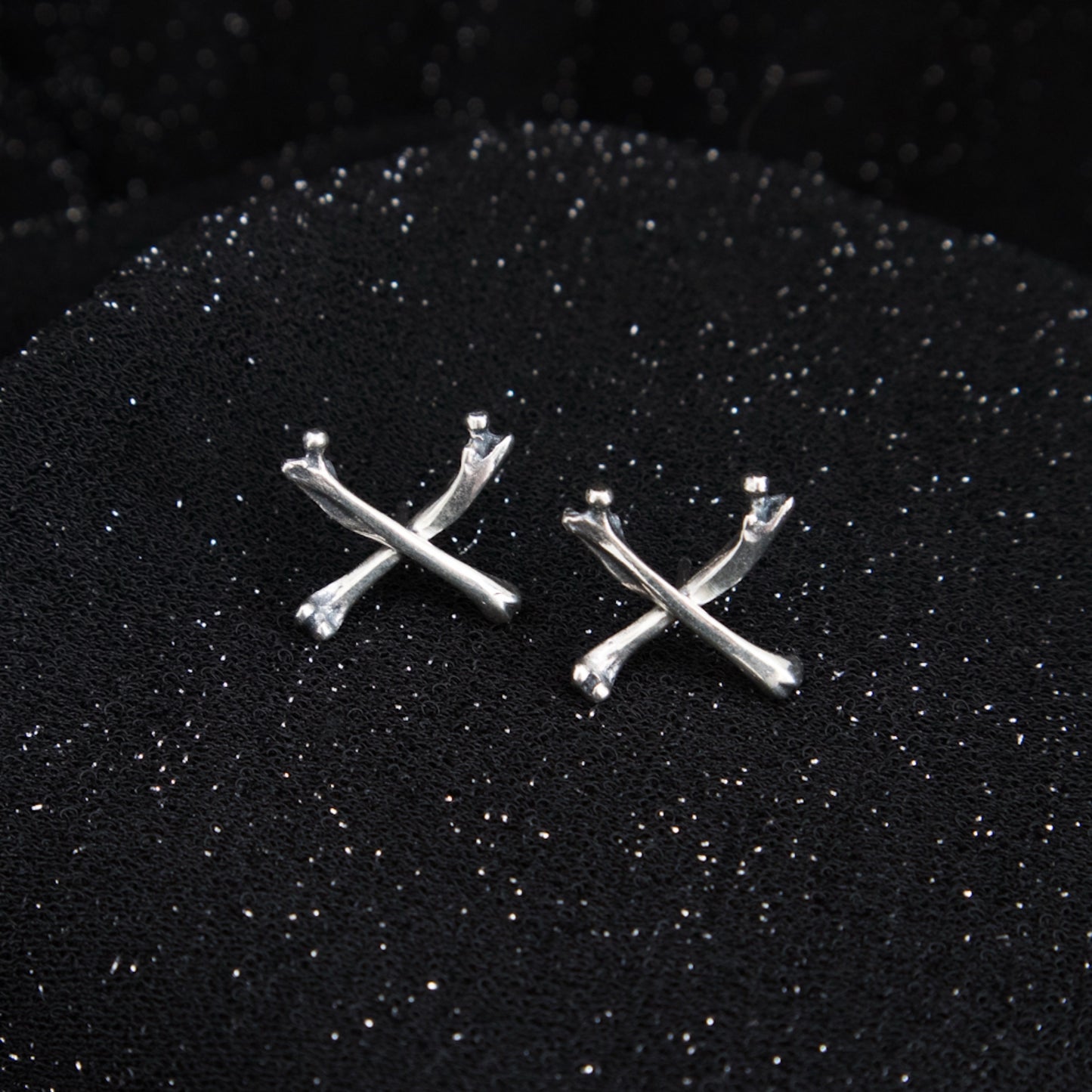 Crossbone Studs - Ready To Ship