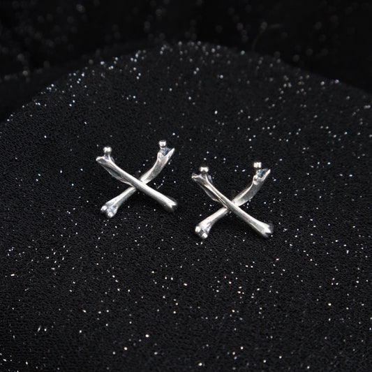 Crossbone Studs - Ready To Ship