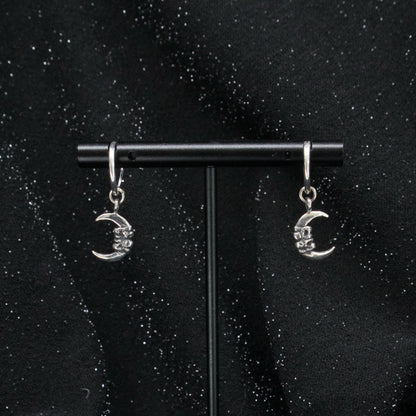 La Petite Lune Earring Hoops - Antique Polished - Ready to ship