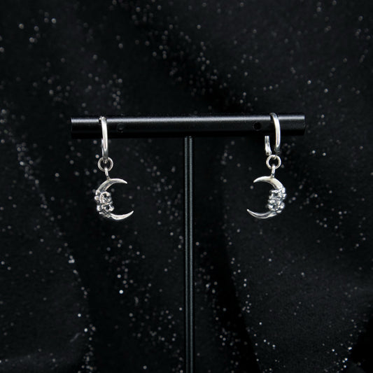 La Petite Lune Earring Hoops - Antique Polished - Ready to ship