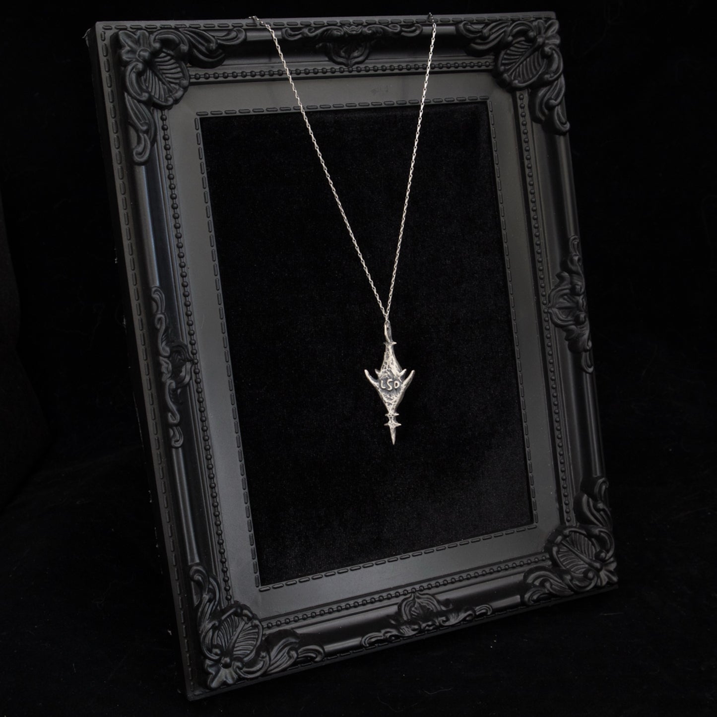 Dagon Pendant - Grey Moonstone - 20 inches - Ready To Ship