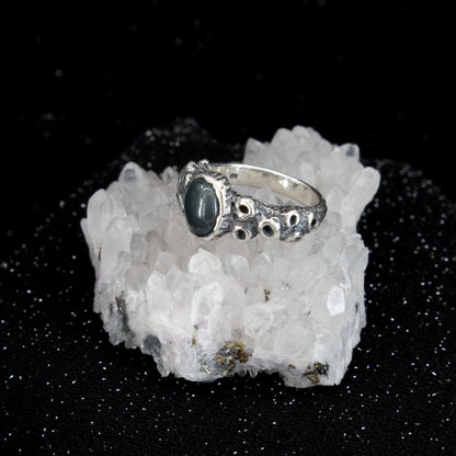 Atlantis Ring - Size 6.5 - Moss Aquamarine - Ready to Send