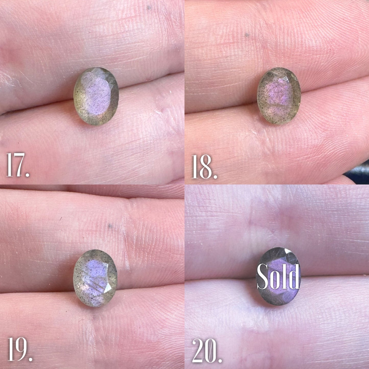 Sea Nymph Ring - Purple Labradorite Limited edition