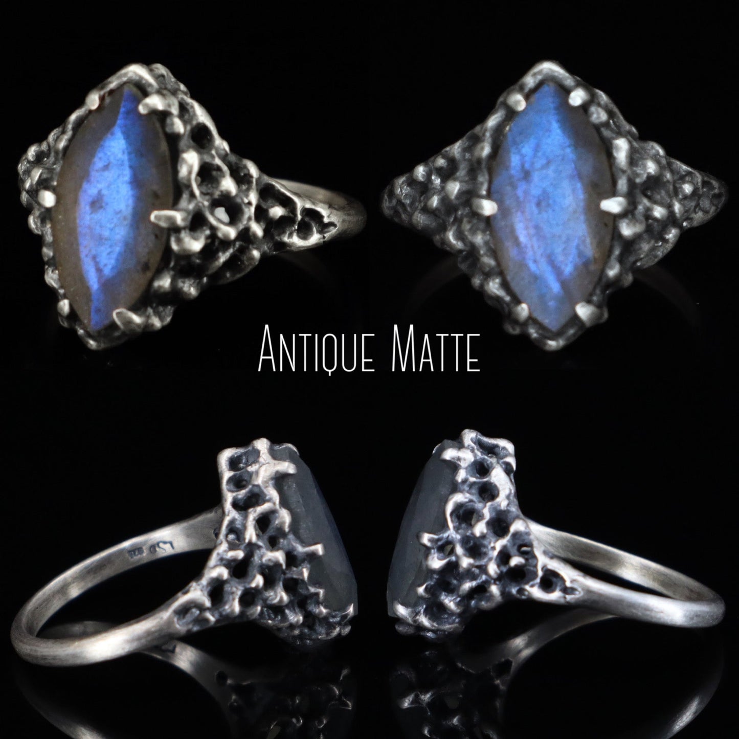 Aphrodite Ring (Limited Edition Purple Labradorite)