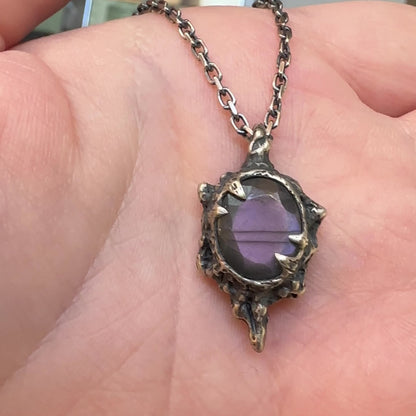 Azathoth Pendant - Purple Labradorite