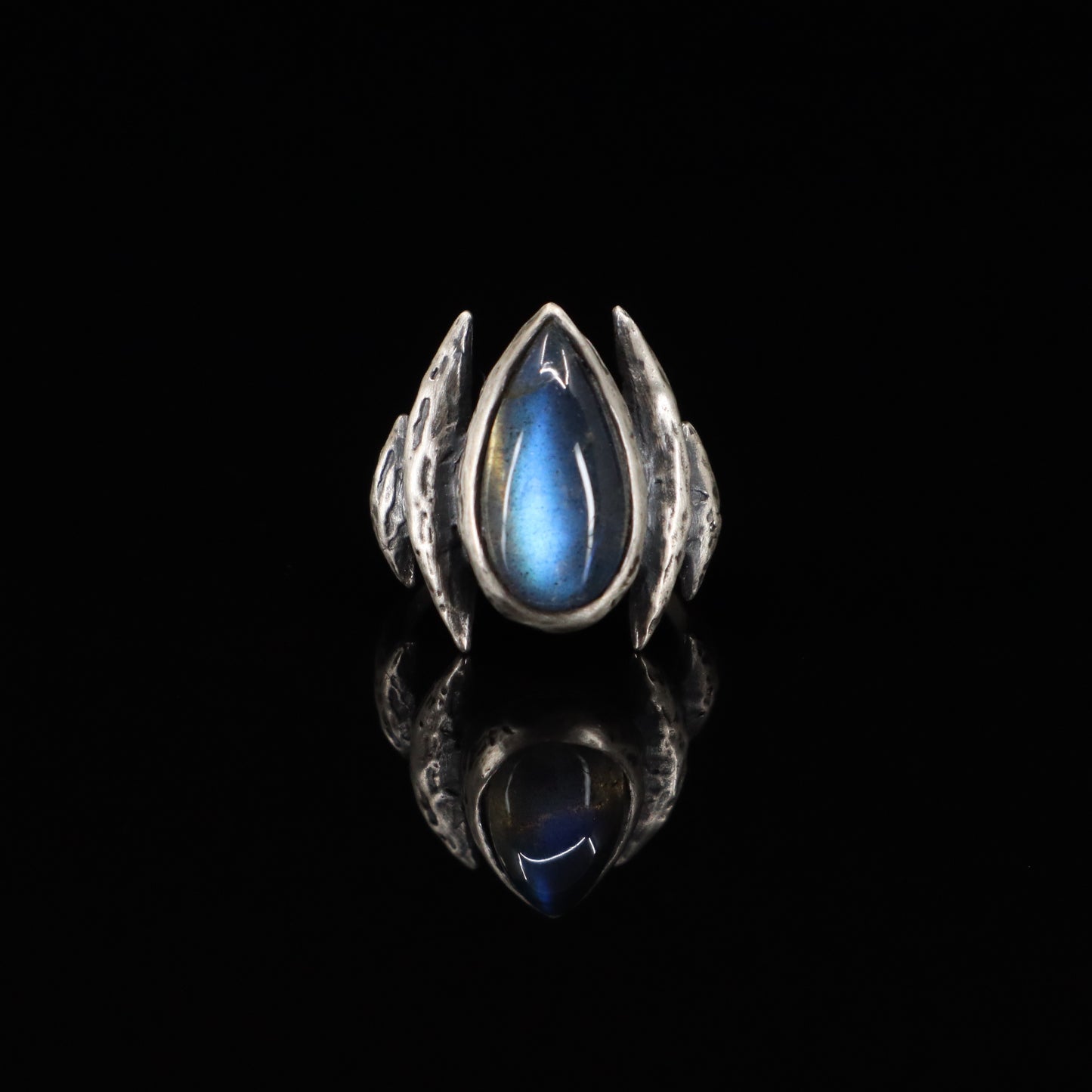 Lestat Ring - Labradorite - Size 6 - Ready to ship