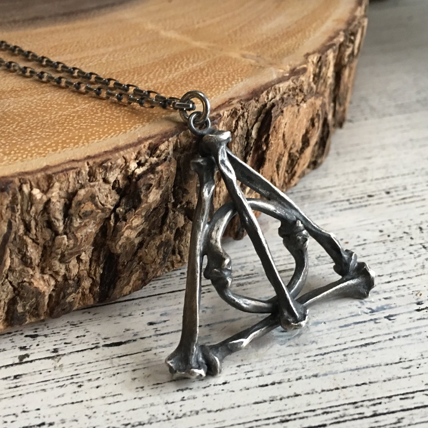 Discontinued - Deathly Hallows Large Bone Pendant