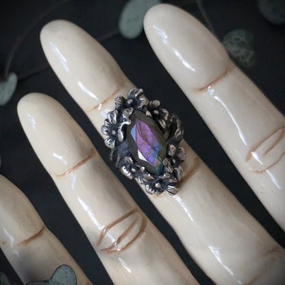 Nightshade Ring (Labradorite & Purple Labradorite version)