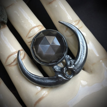 Raven Moon Ring