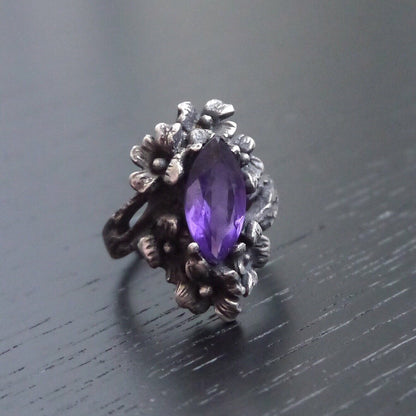 Nightshade Ring (Amethyst, Citrine and Onyx Versions)