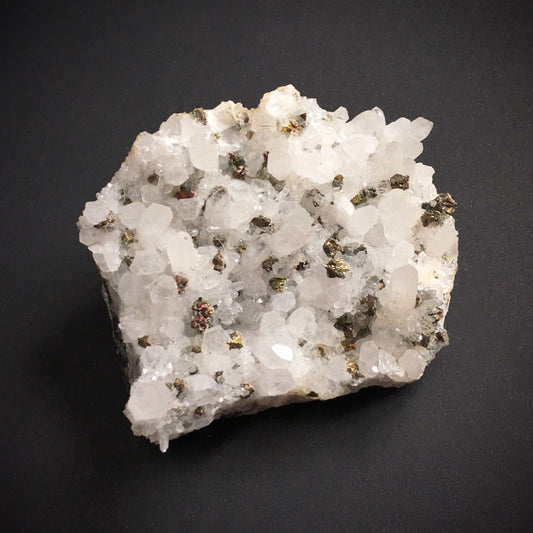 Quartz with Chalcopyrite Specimen