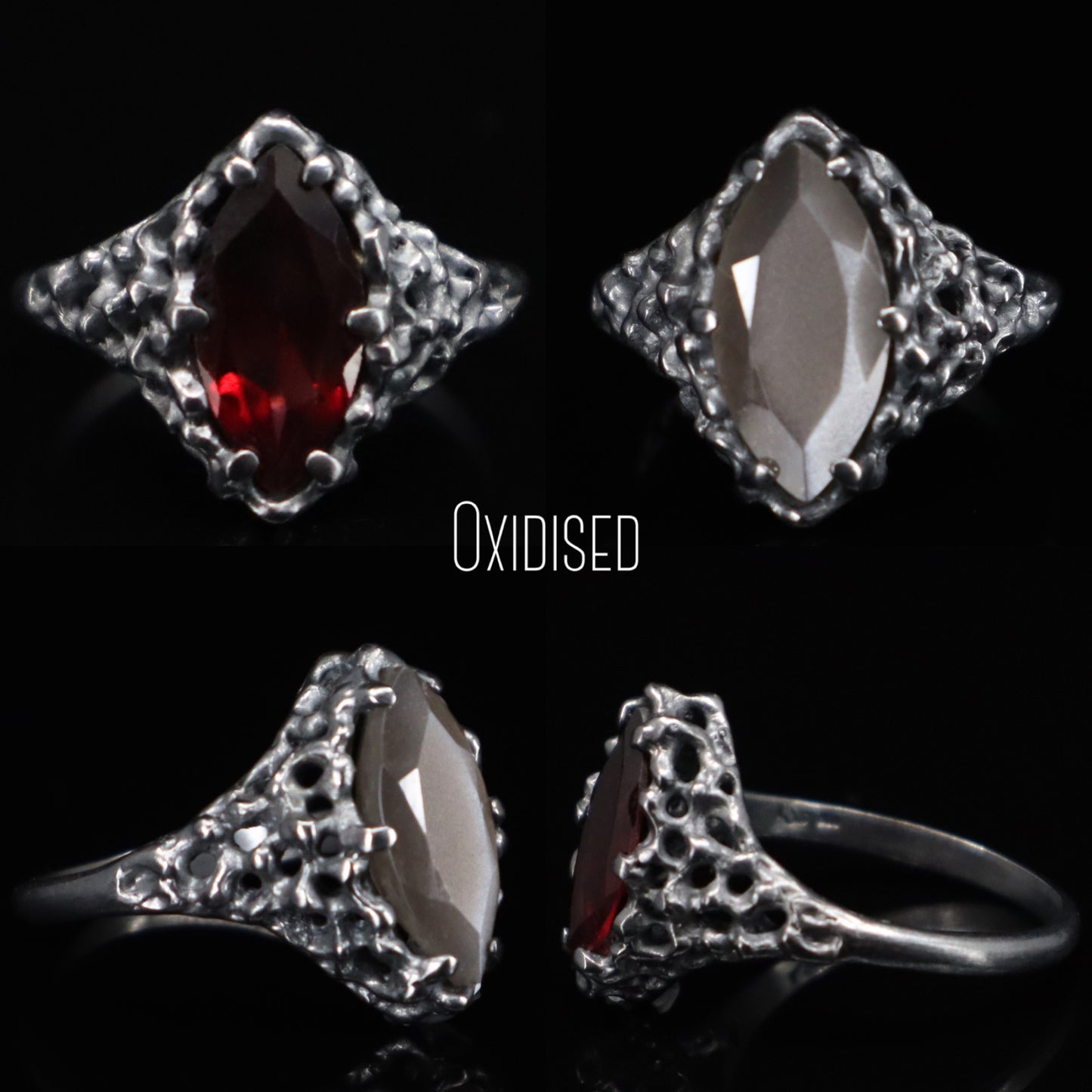 Aphrodite Ring (Garnet and Citrine)